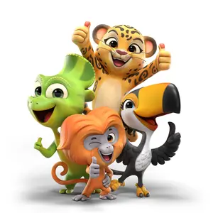 Mascotes Amigos da Natureza Tekbond 3