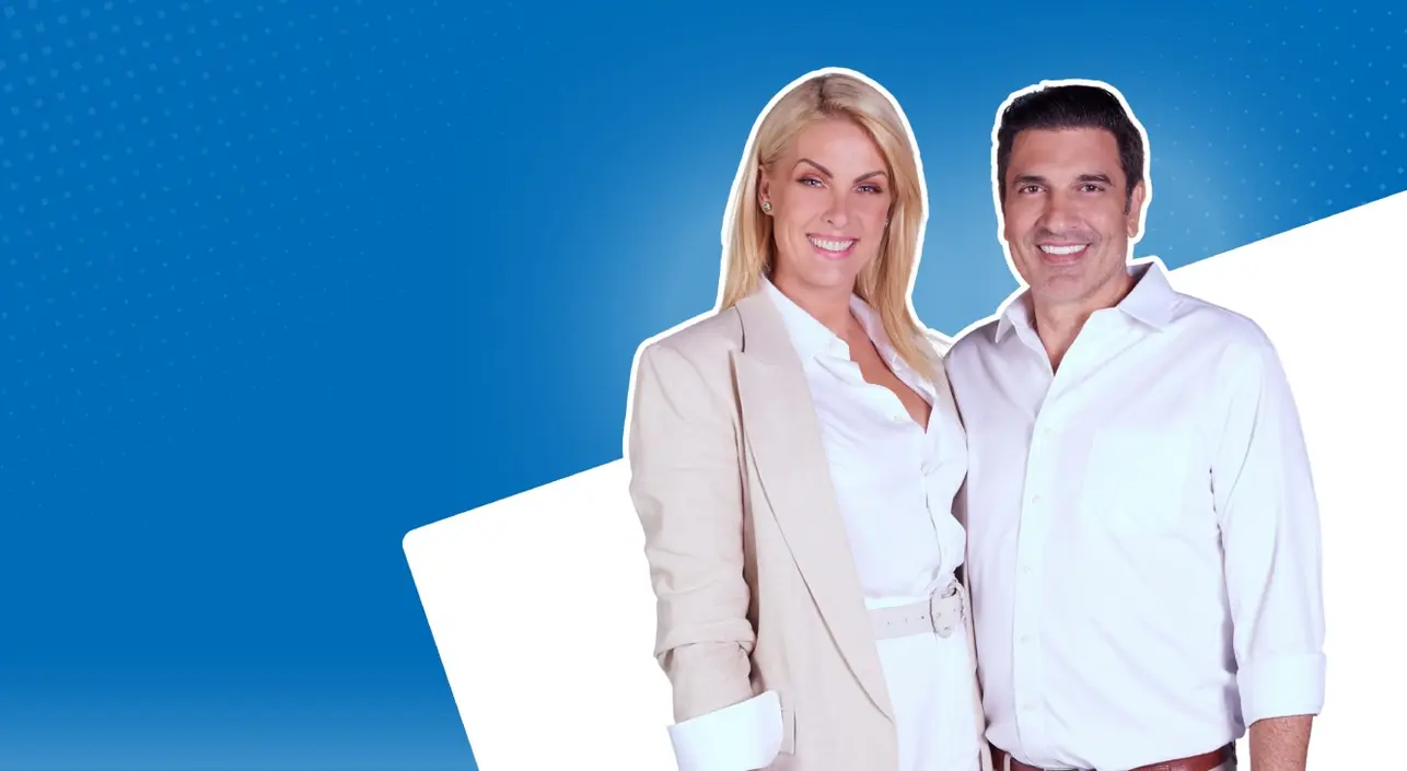 Edu Guedes e Ana Hickmann um do lado do outro