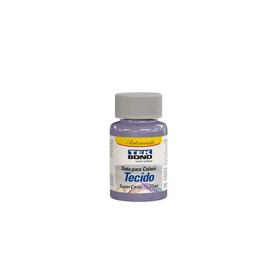 TINTA TECIDO 37ML LILAS - TEKBOND -> UN